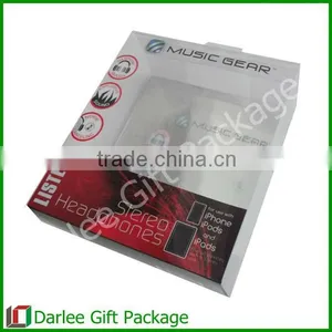 Wholesale Clear Plastic Window Headphone Packaging Box thumbnail-1