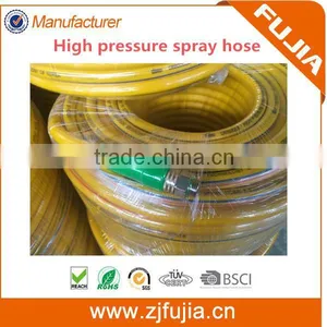 China Manufacturer PVC Fiber Reinforced Hose High Pressure Spray Hose With Brass Fittings thumbnail-2
