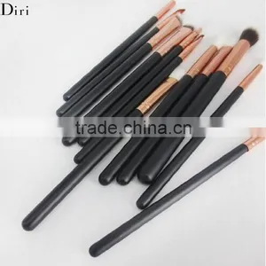 12pcs Rose Gold Pony Hair Comestic Powder Makeup Brushes Sets thumbnail-4
