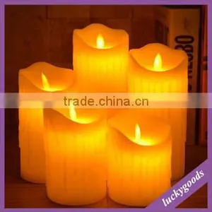 LPL057 Christmas Teardrop Moving Flame Wick Led Candle in High Quality thumbnail-2