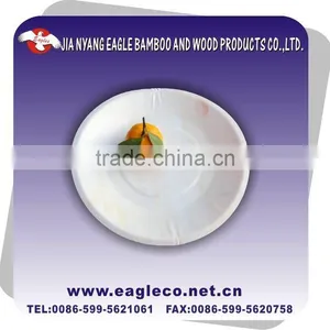 Disposable Wooden Round Plate thumbnail-1
