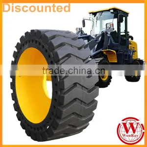China 23.5 25 23.5x25 23.5-25 23.5r25 Solid Tires Backhoe Wheel Loader Spare Parts thumbnail-1