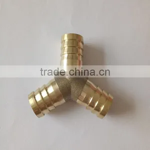 1/8''-3/4'' Brass y Type Three-way Hose Barb Adapter thumbnail-1