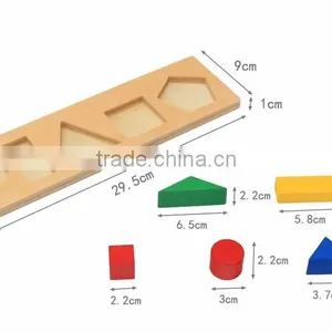 Montessori Materials Wooden Toys Learning Geometric Composition Decomposition Plate Puzzle Baby Early Learning Toys thumbnail-3
