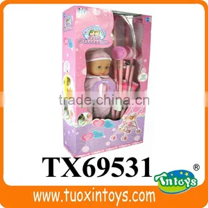 TX69531 Kids Baby Folding Handcart With Doll Toy thumbnail-1