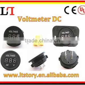 WaterProof DC 12V LED Digital Voltmeter for Auto Motorcycle thumbnail-1