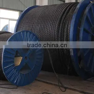 China Ungalvanized Steel Wire Rope 6x24+FC thumbnail-1