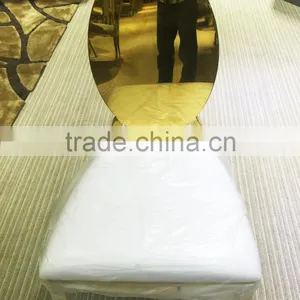 Royal Golden Mirror Back Stainless Steel Dining Chair Furniture for Home Use thumbnail-1
