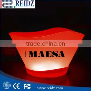 REIDZ Factory Hot Supply OEM Simple Shape 4 or 5 Bottle of Led Plastic Ice Bucket thumbnail-2