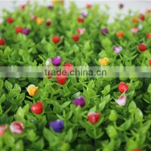 Colorful Artificail Eucalyptus Grass Mat Green Foliage Plants With Flowers thumbnail-5