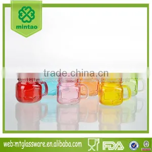 Newset 6bright Colorful Cute Mini Mason Jar With Handle thumbnail-1