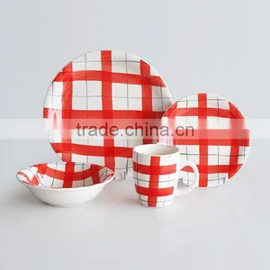 16pcs Ceramic Dinnerware Set With Hand Painting, Handpainted Dinnerware Set thumbnail-3