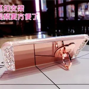 Mirror Surface Silicone Cell Phone Cover Case Diamond Mobile Phone Cases for IPhone7/7Plus/6/6s/6plus/6splus Soft Case thumbnail-3