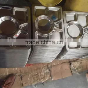 Stainless Steel Lunch Tray Restaurant Use Fast Food Tray thumbnail-5