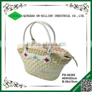 Custom Handmade Corn Husk Hand Bag for Sale thumbnail-1