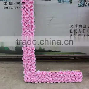 LOVE Style Artificial Flower Wall,rose Flower Wall for Wedding thumbnail-3