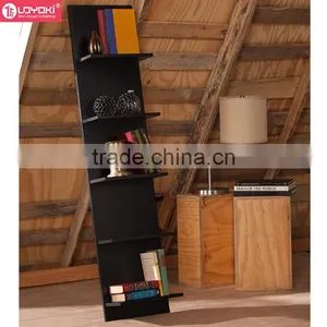 Leaning Ladder Shelf Book Stand 5-Tier Wall Storage Shelves Display Bookshelf Wholesale thumbnail-1
