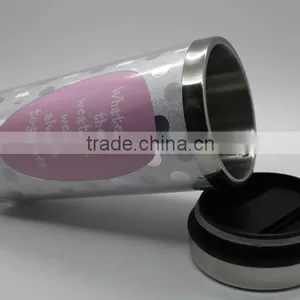 Hot Selling 16oz (450ml )stainless Steel Travel Mug DIY Insert Paper Mug thumbnail-3