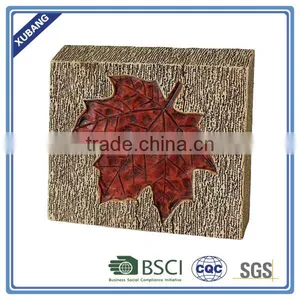 Autumn Poly Resin TABLE TOP WITH MAPLE LEAVE Home Decor thumbnail-1