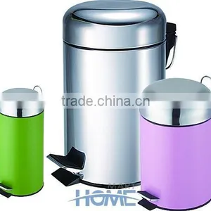 2016 Houseware Large Metal Garbage Bin Trash Can Dust Bin thumbnail-6