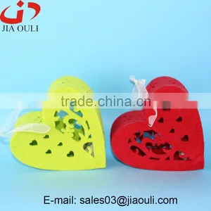 New Design Valentines Day Decorations With LED Non-woven Hanging Heart thumbnail-1
