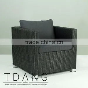 Kessler Wicker Club Chair With Cushion - Modulo Wicker Lounge Chair thumbnail-1