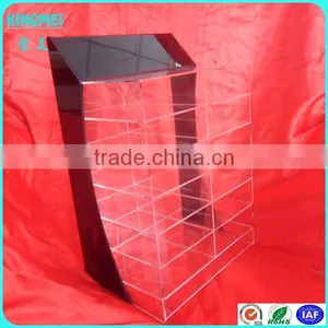 OEM Black Acrylic Drug Display, Lucite Drug Display Rack, Plexiglass Drug Display Shelf thumbnail-4