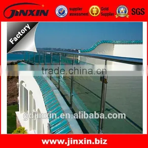 JINXIN Customized Glass Fence_tempered Glass Fence Panels Stair Railing Cost thumbnail-1