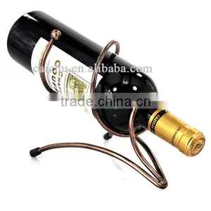 New Design Spiral Bronze Single Red Wine Bottle Holder thumbnail-1