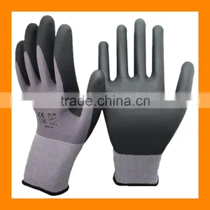 15 Gauge Seamless Knit Nylon Spandex Micro Foam Nitrile Gloves For Industrial Safety Work thumbnail-1