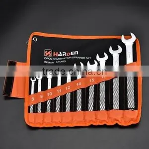 Popular New Designed 10 Pcs Chrome Vanadium Handle Combination Spanner Set thumbnail-1