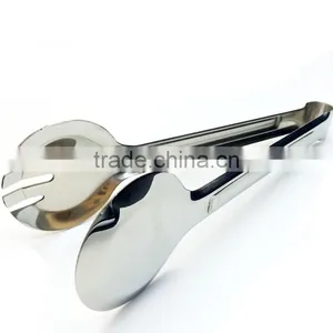 Heat Resistant Kitchen Accessories 9'' Stainless Steel Barbecue BBQ Clip, Food Tong, Salad Tongs thumbnail-6