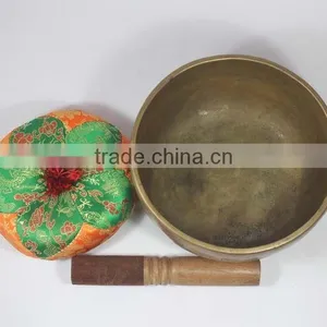 High Quality "C" Chakra Note Thick Old Himalayan Super Energetic Singing Bowl thumbnail-3