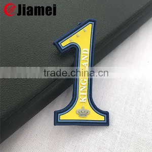 High End Pvc Rubber Cloth Label Backing Heat Adhesive Iron Patch thumbnail-1