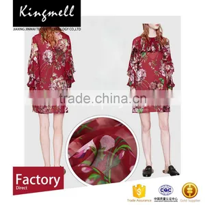 Digital Textile Printing Customized Digital Fabrics Silk Georgette / Chiffon Fabrics thumbnail-1