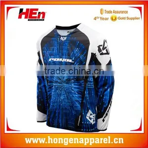 HongEn Apparel Custom Mountain Bike Jersey Personalized Made Downhill Mountain Bike Jersey Motorcycle Jerseys thumbnail-1