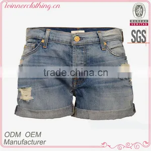 Hot Sale High Quality Sexy Jeans Shorts for Gilrs thumbnail-1
