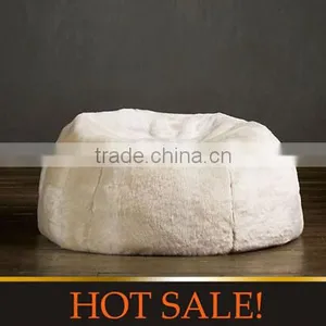 Faux Fur Chair Big Sofa Bed Adult Bean Bag 1 Chair Lounger thumbnail-1
