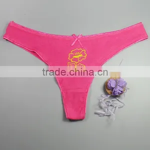 Sexy Hot Teen Girls Underwear Flower Embroidery Panties Women's Thongs thumbnail-3