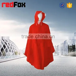 Colorful and Comfortable Red PVC Rain Poncho thumbnail-5