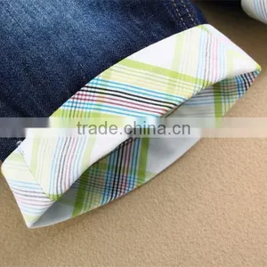 2015 Summer Boys Cotton Denim Baby Shorts Newborn Pants Lattics Design thumbnail-4