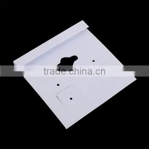White PVC Earring Display Hang Cards Flocked Jewelry Hangtag High Quality PVC Display Jewelry Cards thumbnail-2