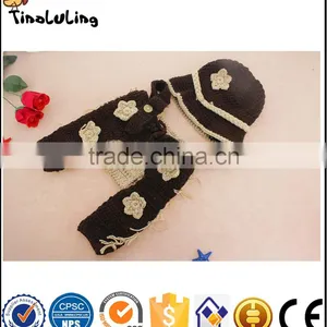 NPT50 Tinaluling Newborn Baby Photography Prop Handmade Crochet Knit Cowboy Hat Boots Clothes thumbnail-2