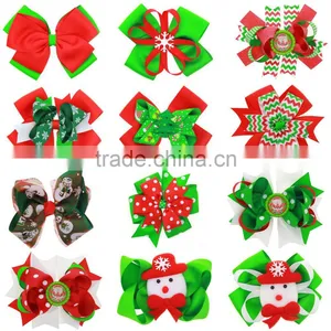 Christmas Baby Girls Bow thumbnail-1