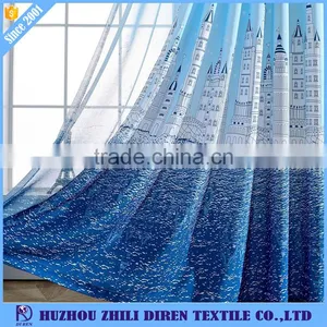 Mediterranean Style Drapes Marine Style Printed Curtains Fabric For Kid thumbnail-4
