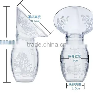 New Silicone Breastfeeding Pump/Milk Pump Suction Bottle/Breast Milk Pump With Lid thumbnail-2