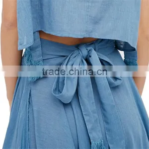 2017 OEM Irregular Black Umbrella-shaped High Waisted Maxi Skirt thumbnail-6