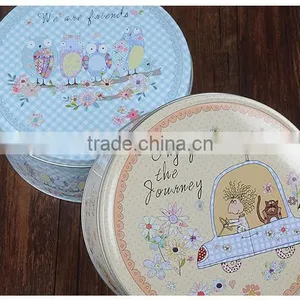 REDHILL Shallow Round Tin Cans Small Round Metal Container Tin thumbnail-5