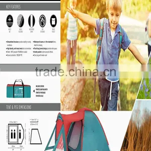Bestway Navy Three People Camping Tents thumbnail-5