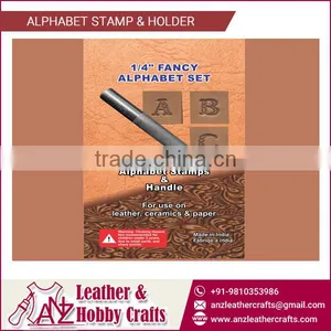 1/4" Fancy Alphabet Set/Alphabet Stamps With Handle thumbnail-1